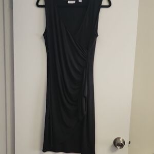 New York & Company Elegant Black Asymmetrical Dress